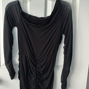 Asymmetrical Black Dress